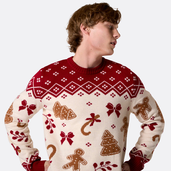 Men's Gingerbread Christmas Sweater