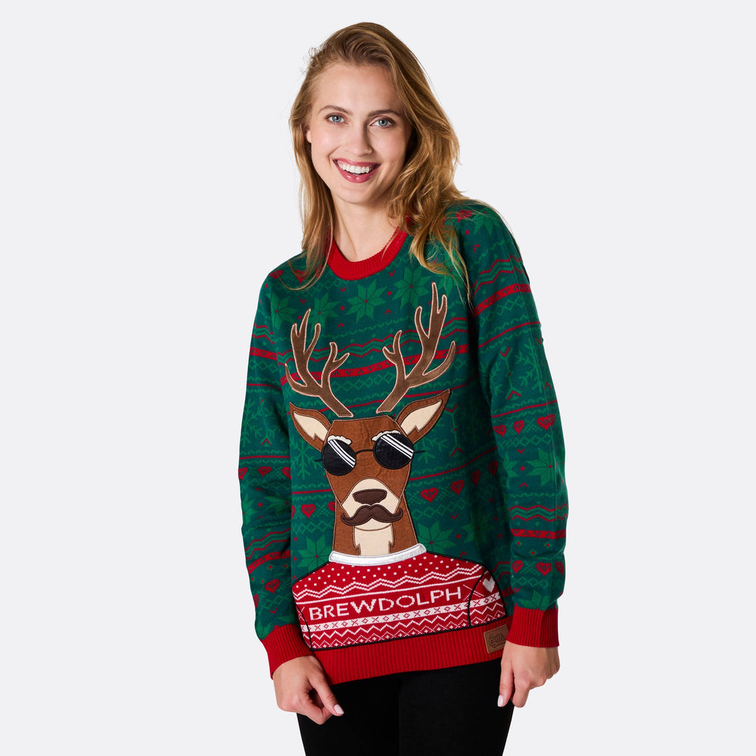 Women's Brewdolph Christmas Sweater