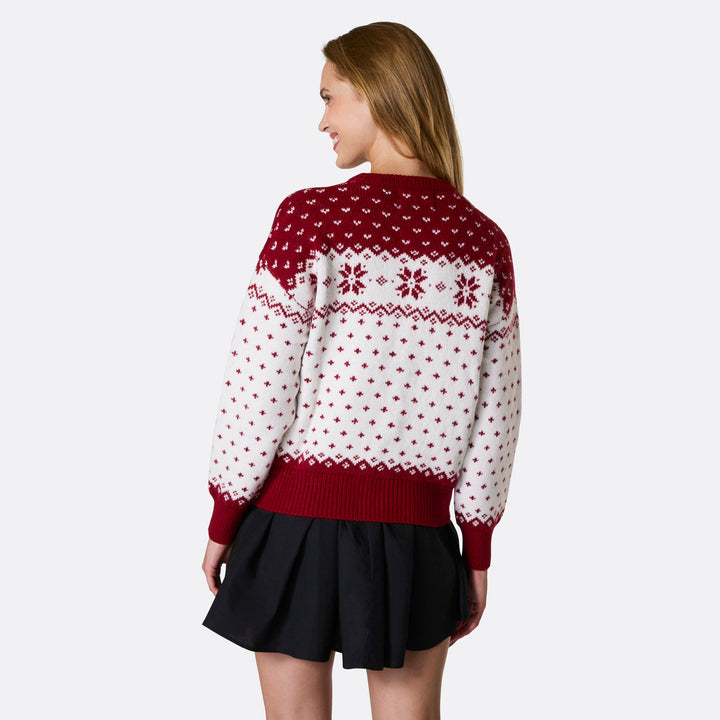 Women's Red Christmas Cardigan