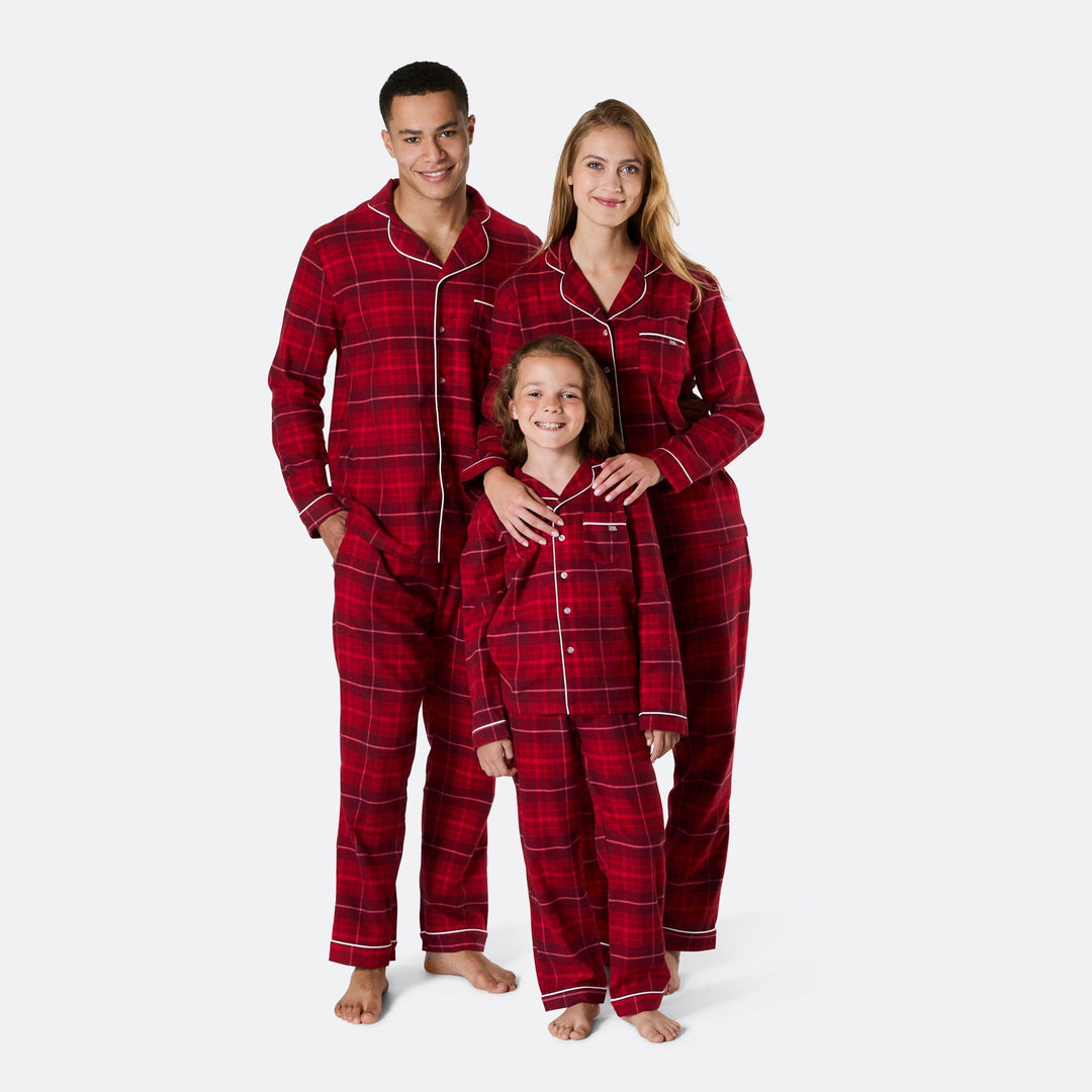 Red Flannel Christmas Pyjamas Family