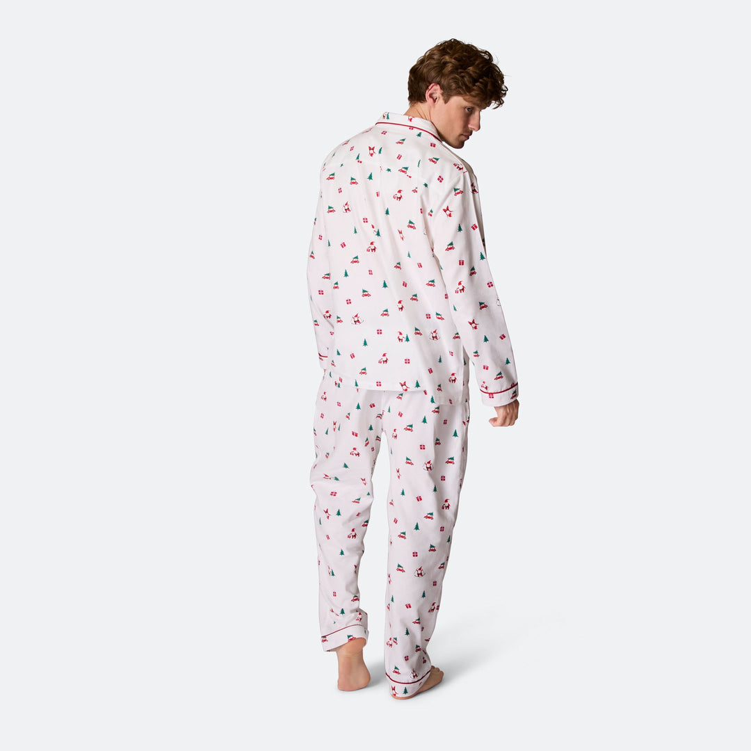 Men's Mistletoe Flannel Christmas Pyjamas