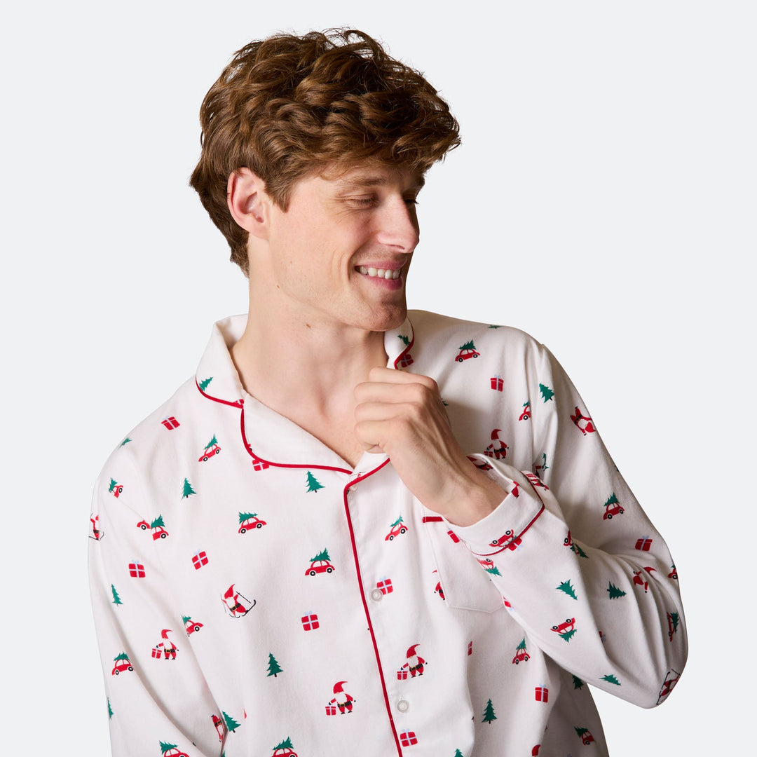 Men's Mistletoe Flannel Christmas Pyjamas