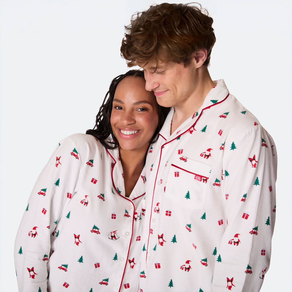 Men's Mistletoe Flannel Christmas Pyjamas