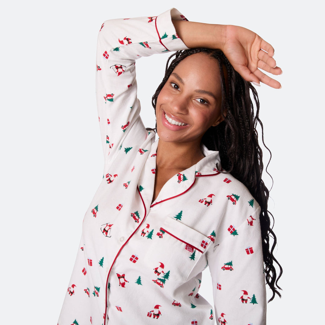 Women's Mistletoe Flannel Christmas Pyjamas