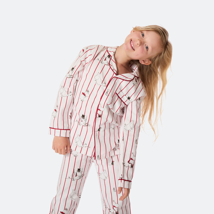 Kids' Moomin Flannel Christmas Pyjamas