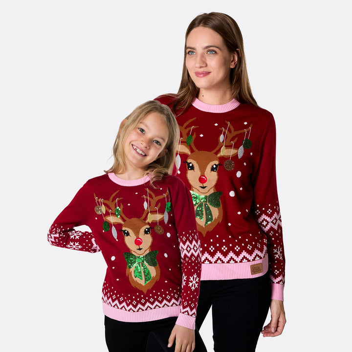 Reindeer Matching Family Christmas Sweaters