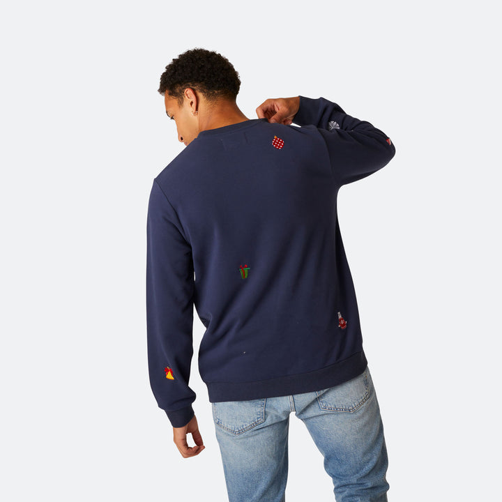 Men's Blue Christmas Sweatshirt