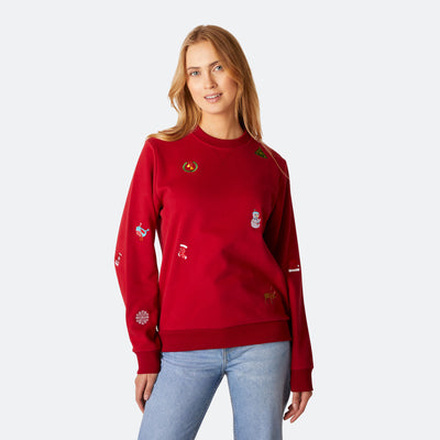 Women's Red Christmas Sweatshirt
