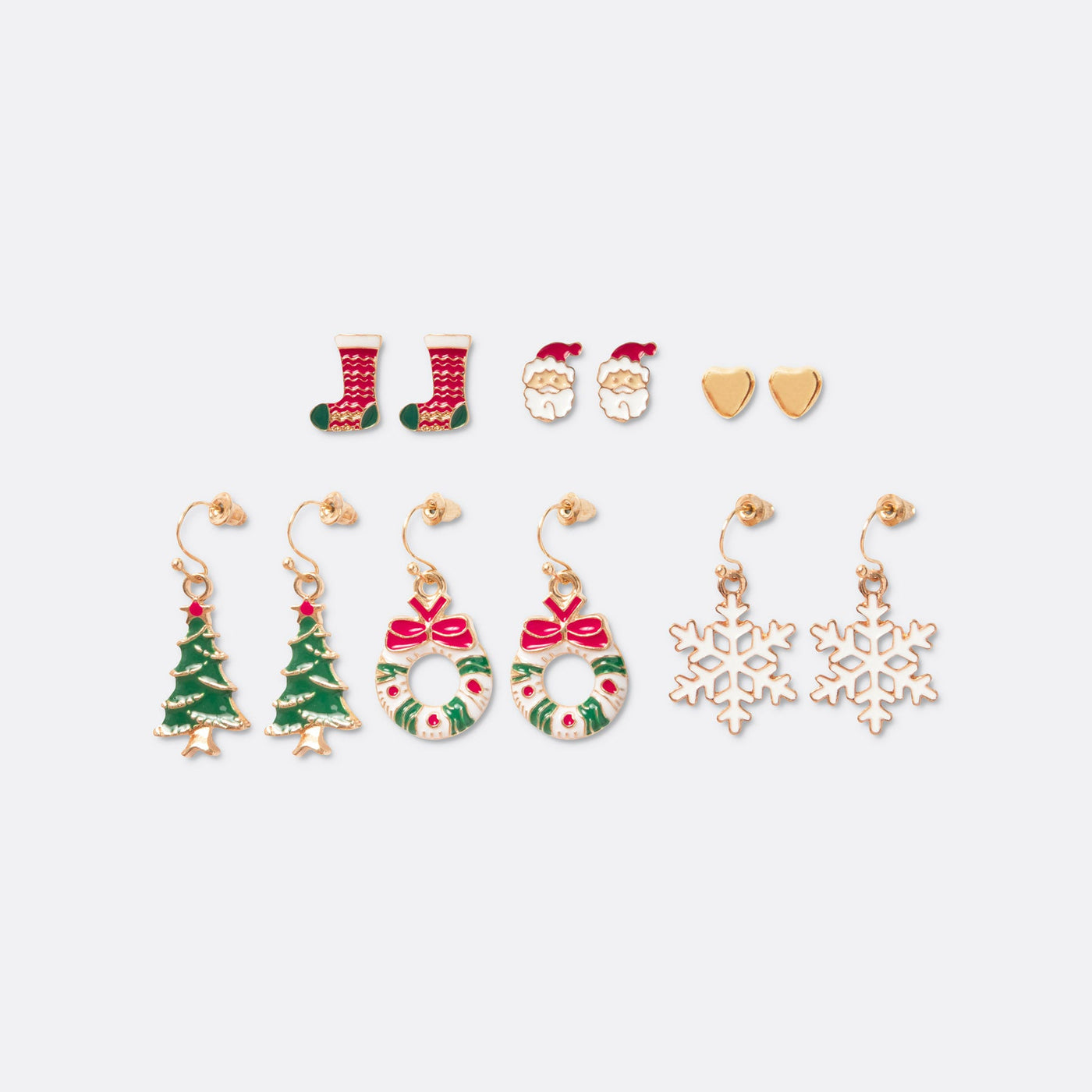 6-Pack Mix Christmas Earrings