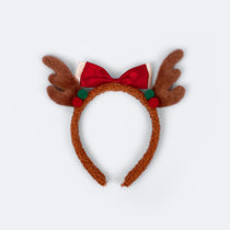 Reindeer Antlers with Bow Headband