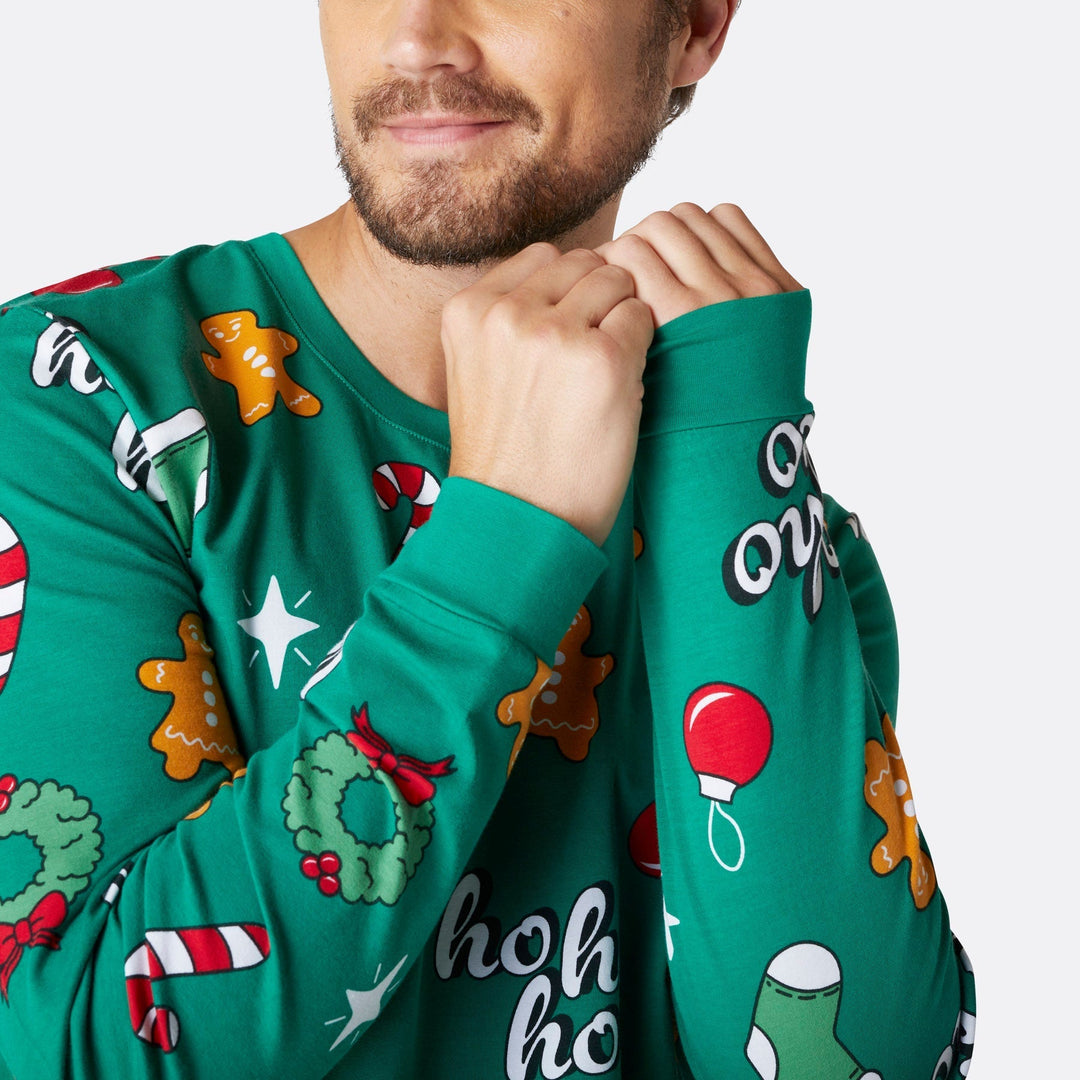 Green Hohoho Christmas Pyjamas Family