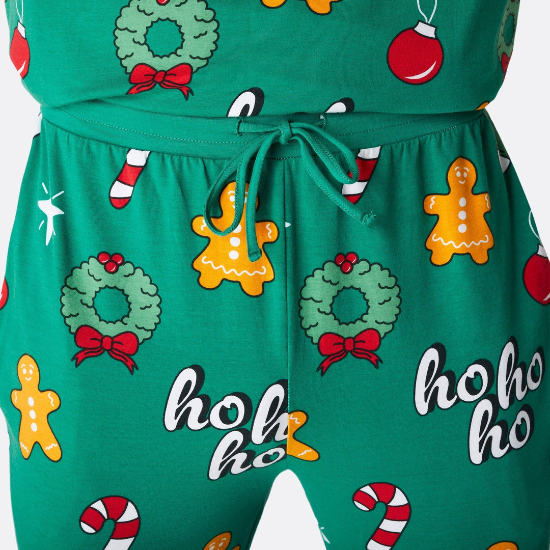 Green Hohoho Christmas Pyjamas Family