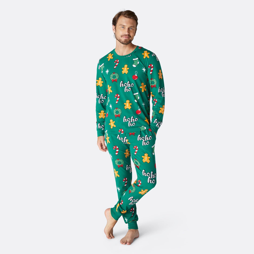 Green Hohoho Christmas Pyjamas Family