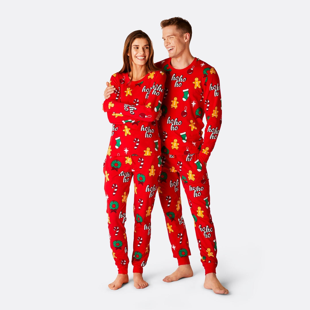 Matching Family Christmas Pyjamas - Red Hohoho