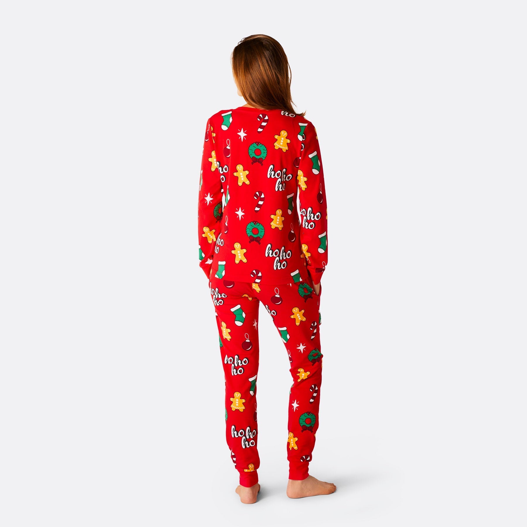 Women's Red Hohoho Christmas Pyjamas – SillySanta.com