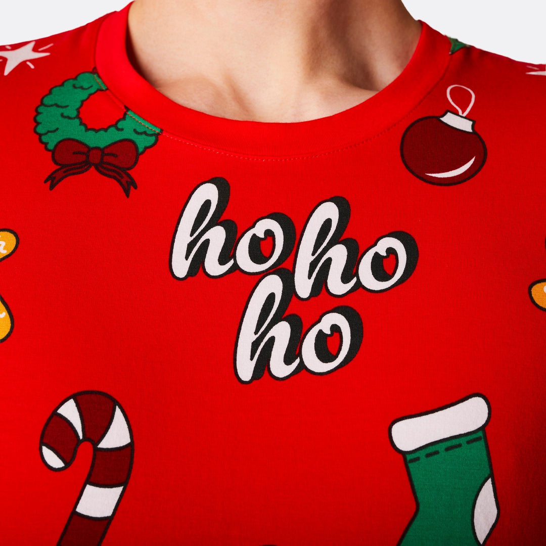 Women's Red Hohoho Christmas Pyjamas