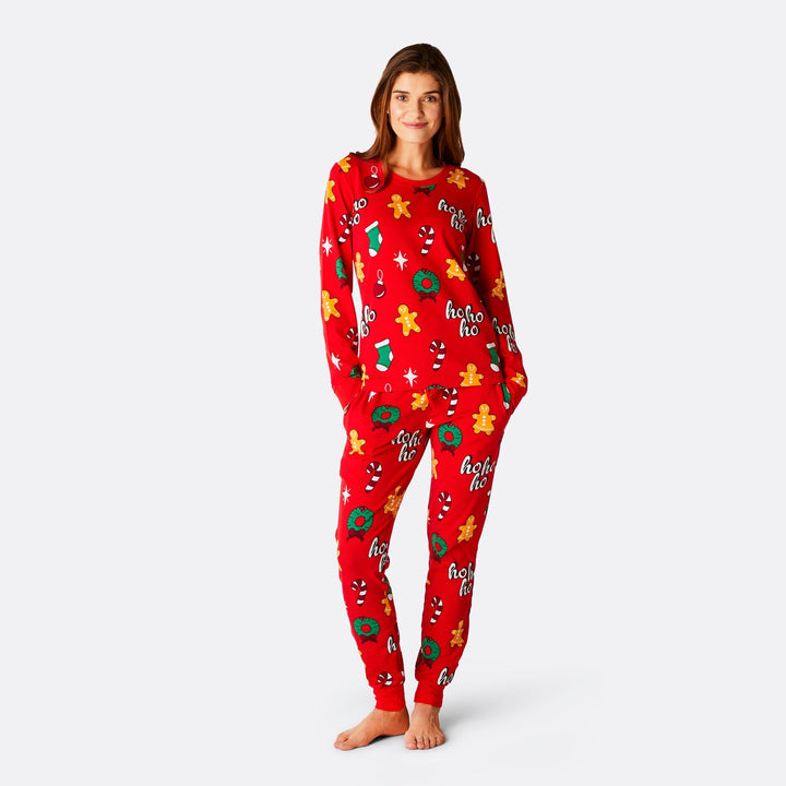 Women's Red Hohoho Christmas Pyjamas