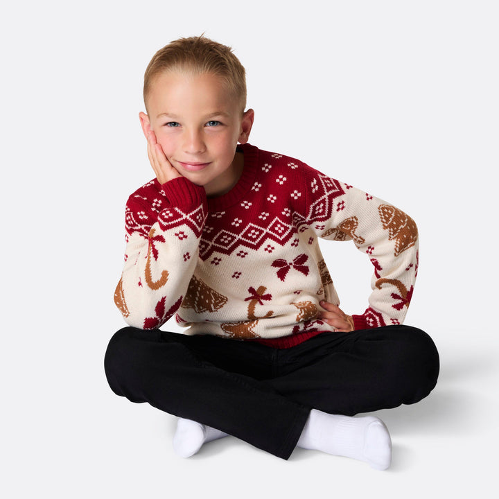 Gingerbread Matching Family Christmas Sweaters
