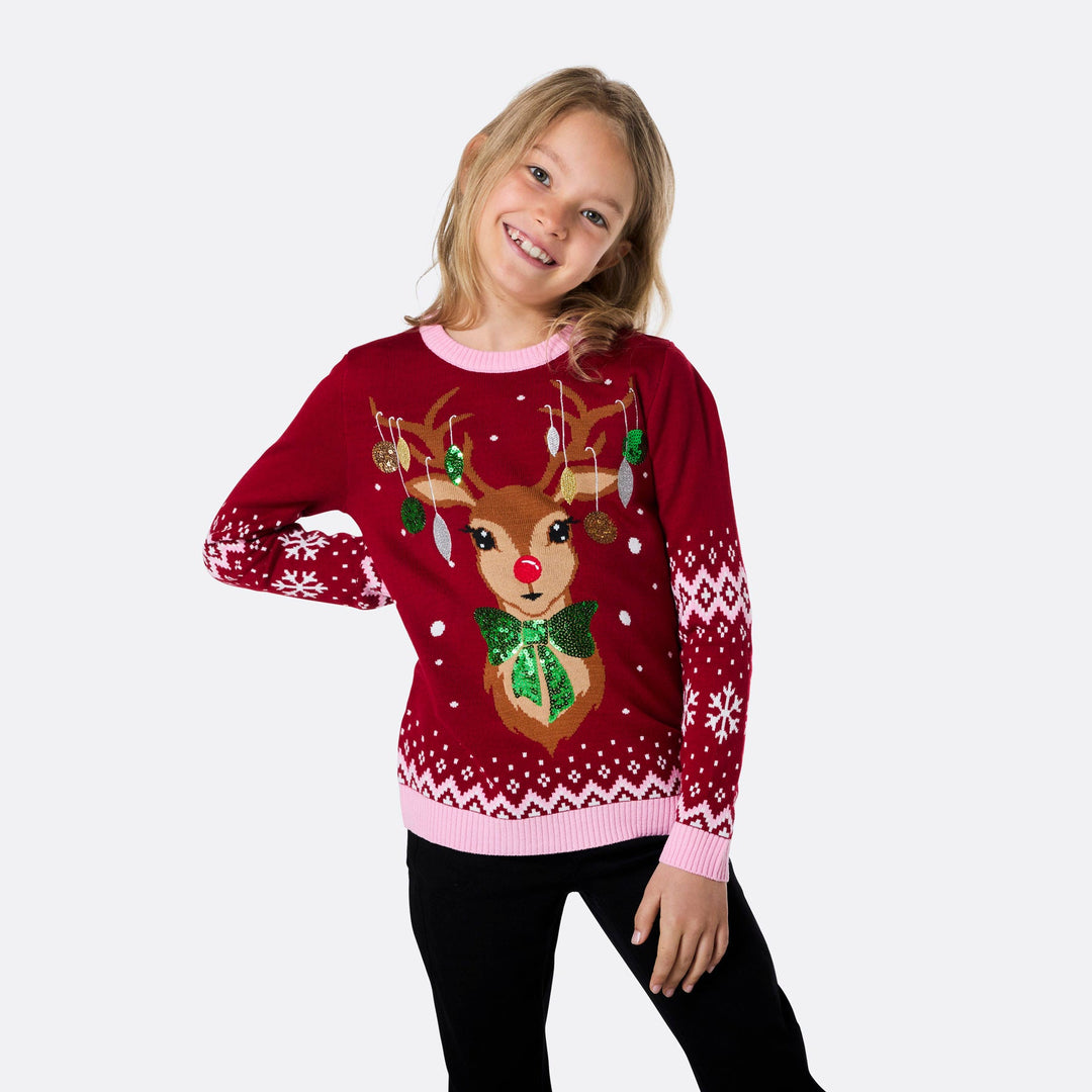 Reindeer Matching Family Christmas Sweaters