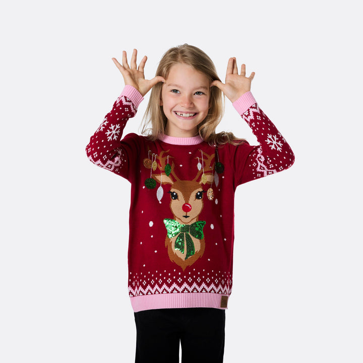 Reindeer Matching Family Christmas Sweaters