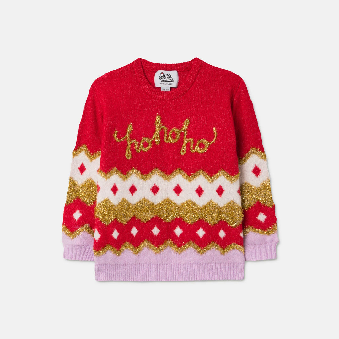 Kids' Hohoho Oversized Christmas Sweater