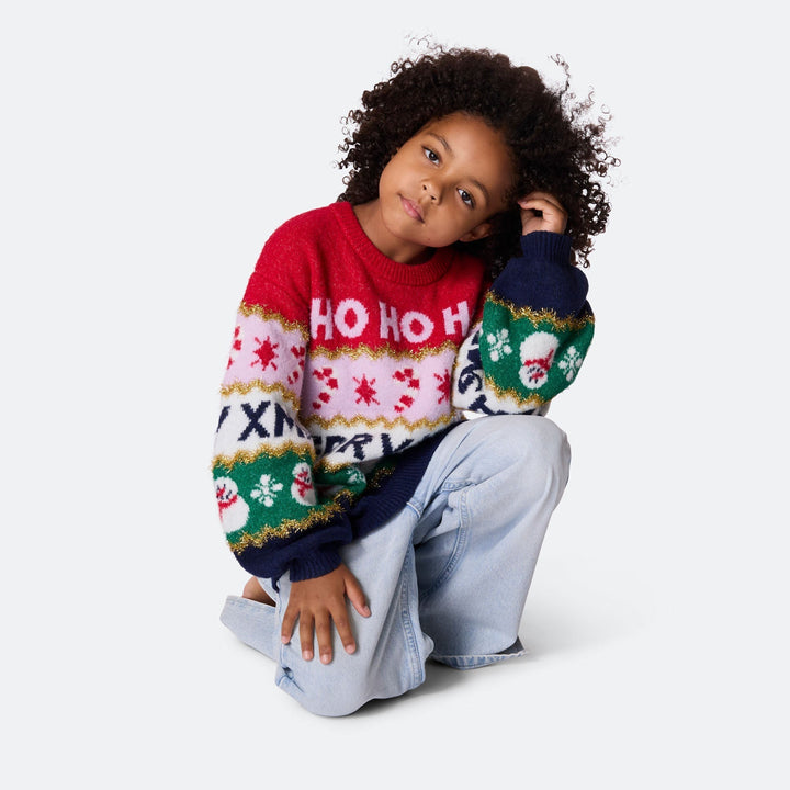 Striped Oversized Matching Family Christmas Sweaters