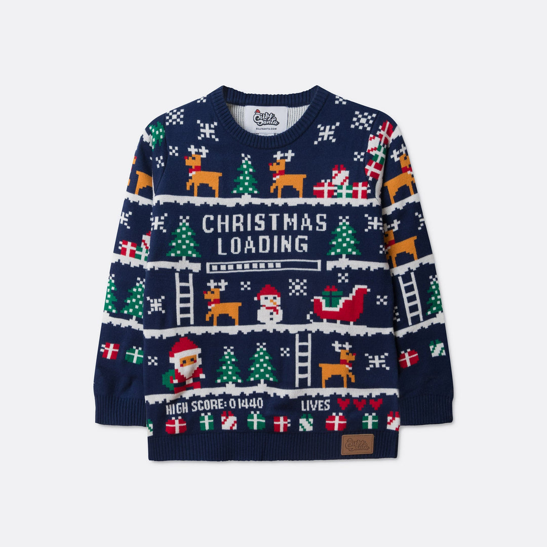 Kids' Retro Video Game Christmas Sweater