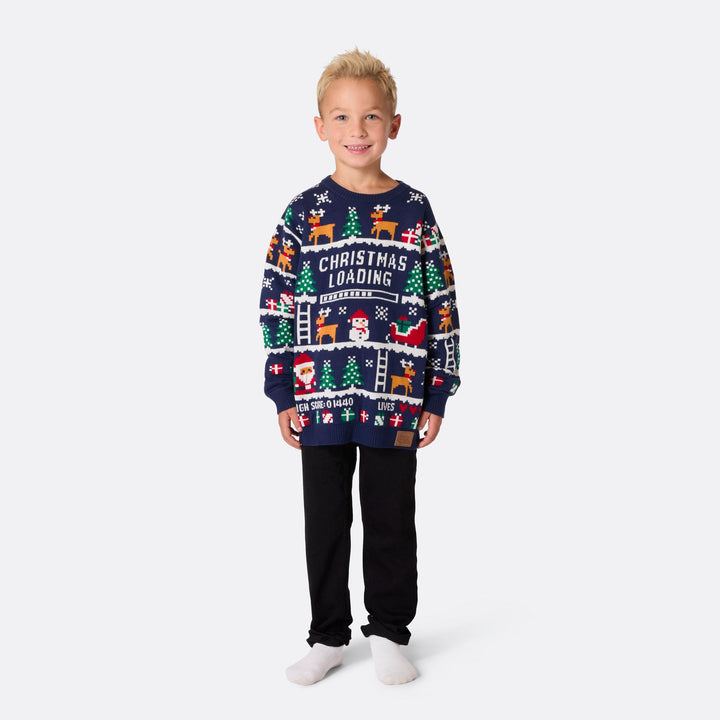 Retro Video Game Matching Family Christmas Sweaters