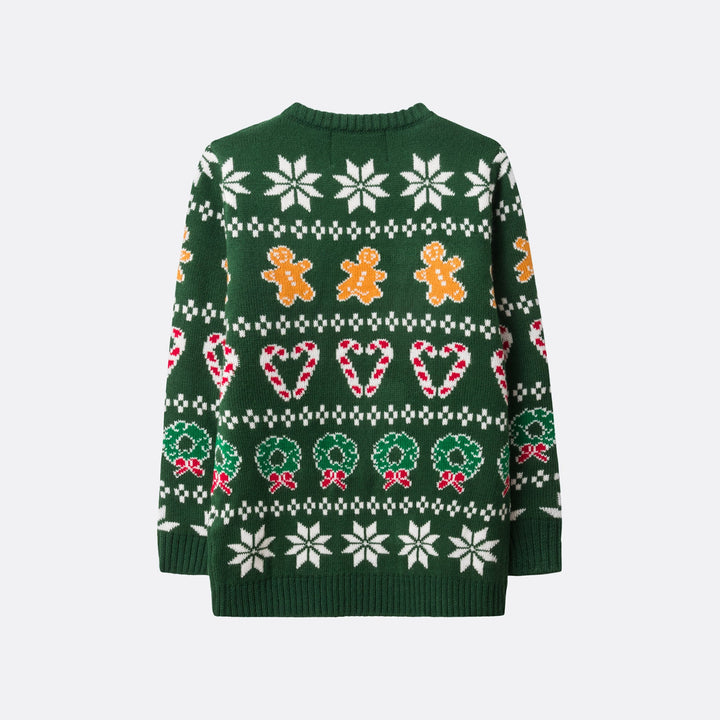 Kids' Classic Knit Green Christmas Sweater