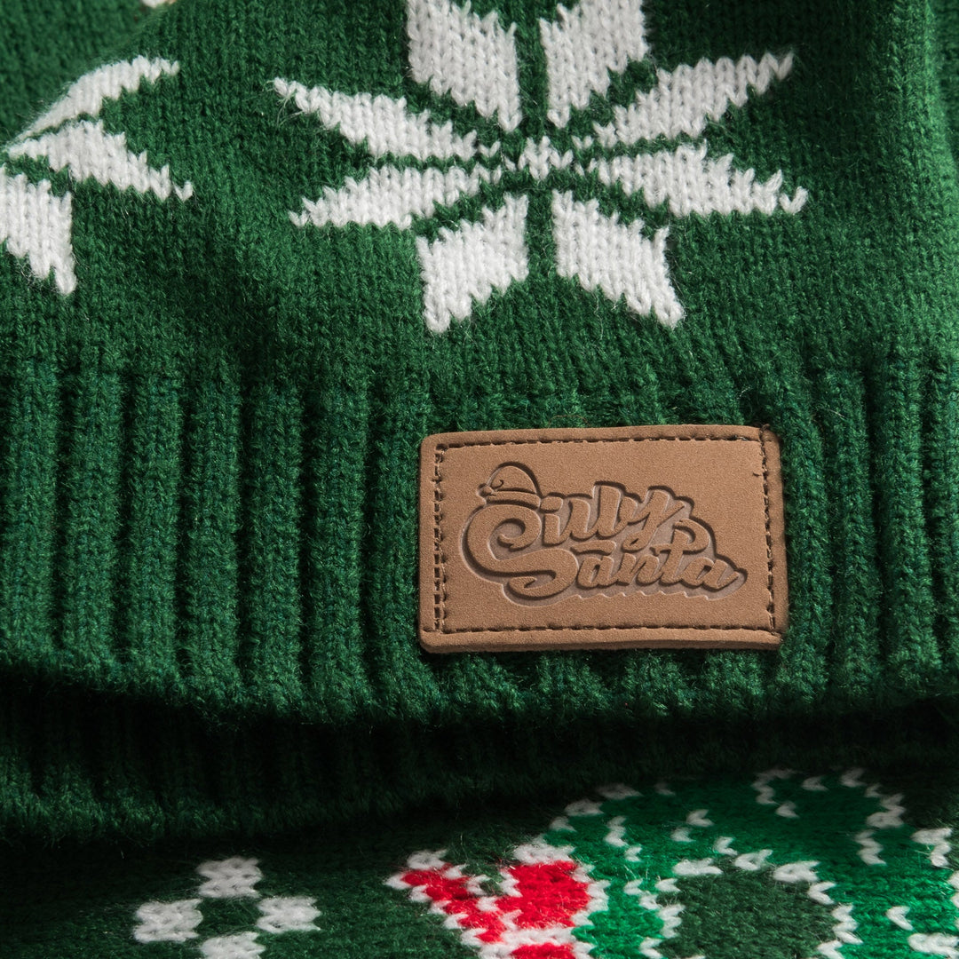 Kids' Classic Knit Green Christmas Sweater