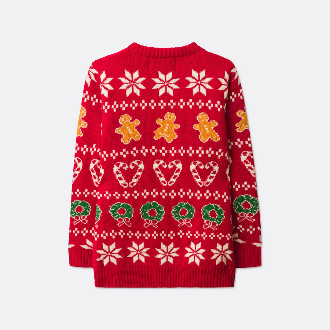 Kids' Classic Knit Red Christmas Sweater