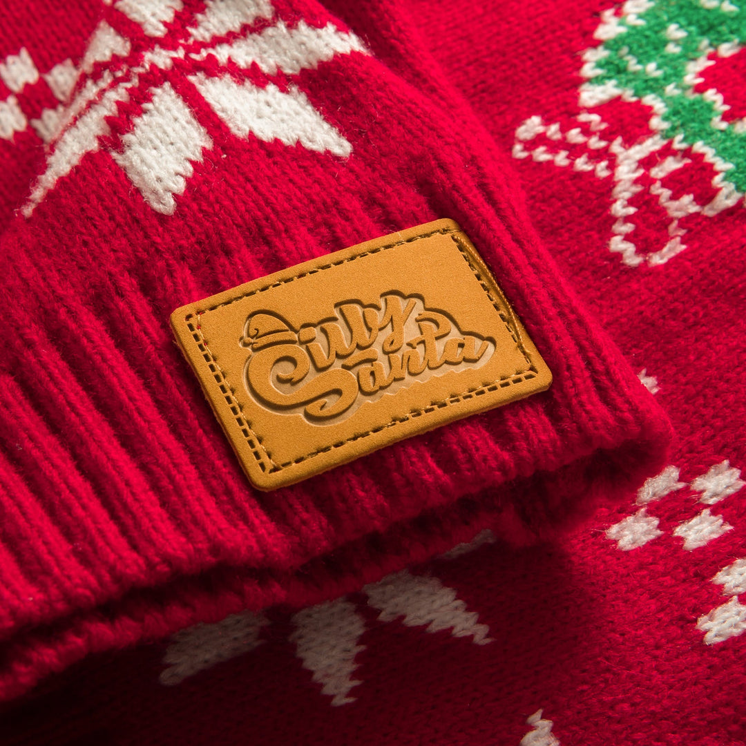 Kids' Classic Knit Red Christmas Sweater