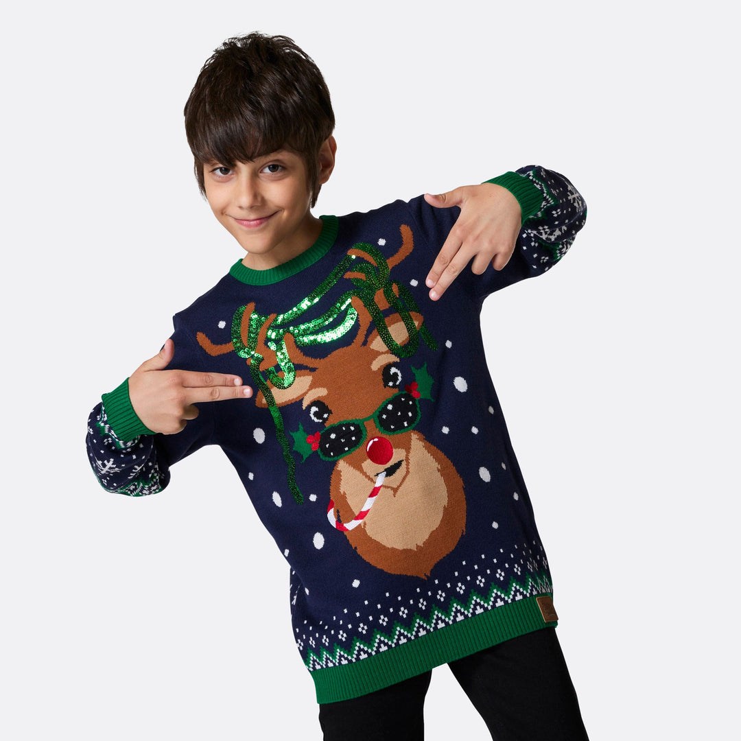 Kids' Rudolph Christmas Sweater