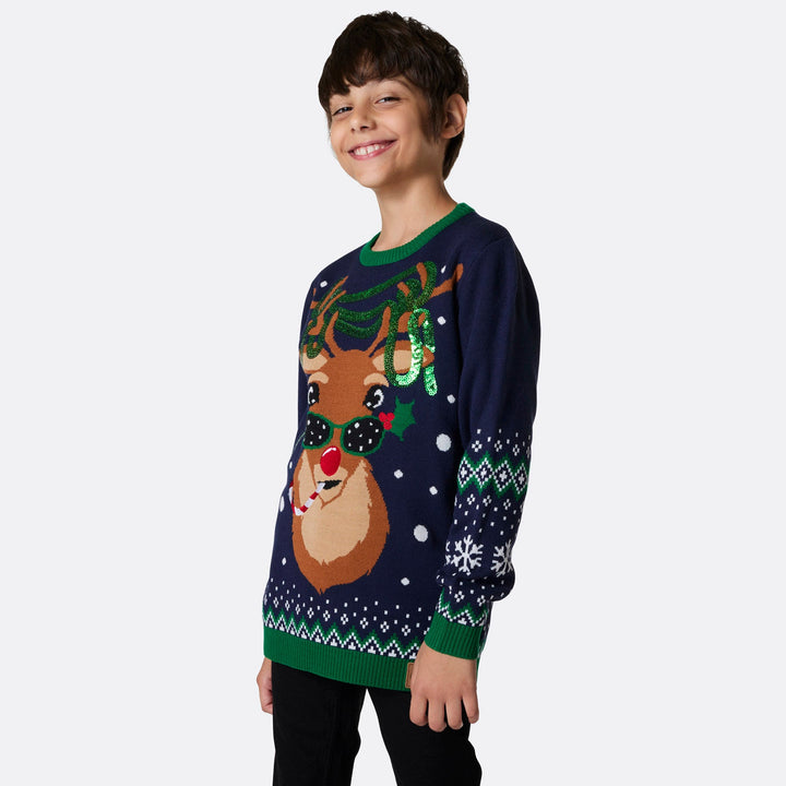 Rudolph Matching Family Christmas Sweaters