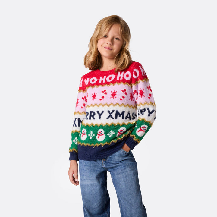 Kids' Striped Christmas Sweater