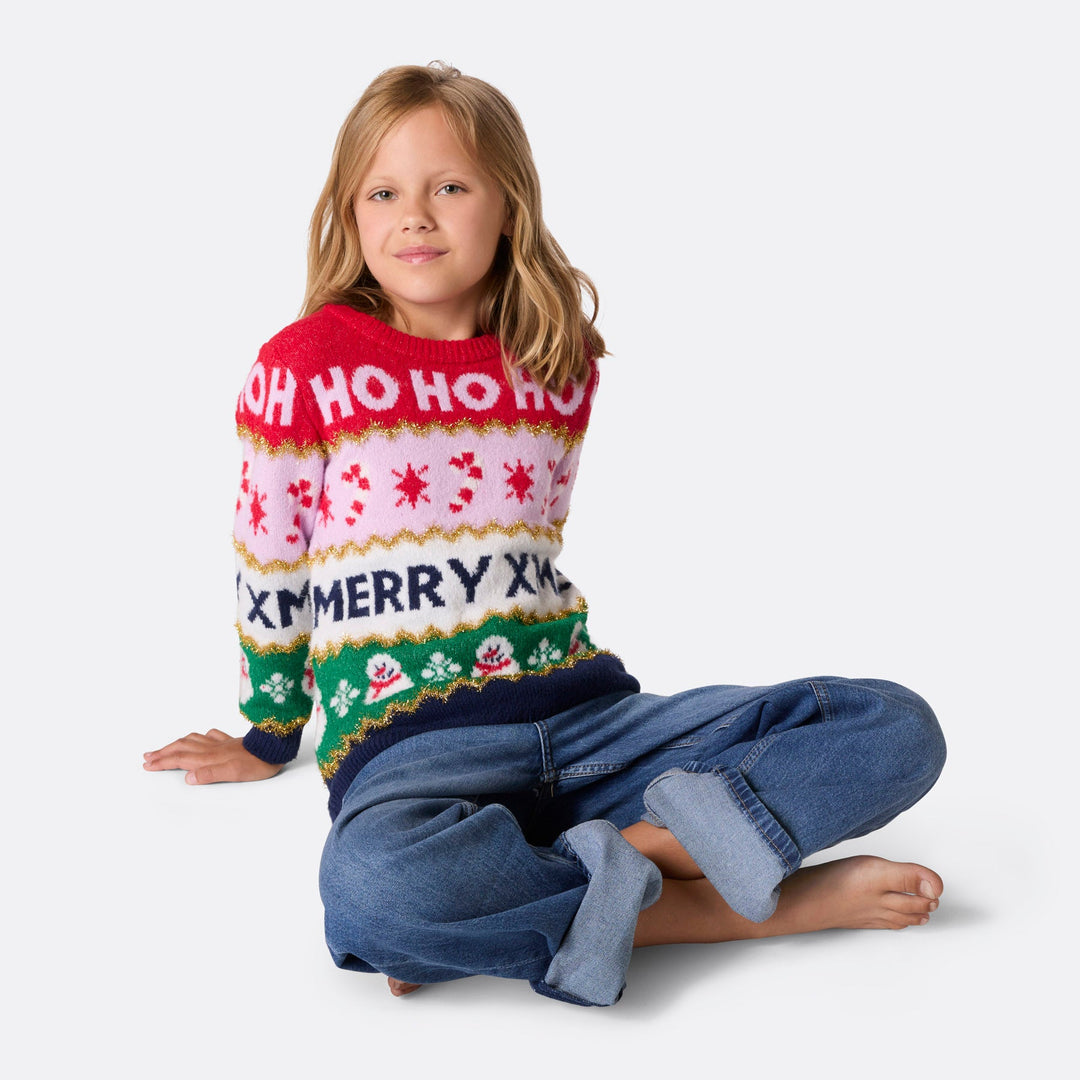 Kids' Striped Christmas Sweater