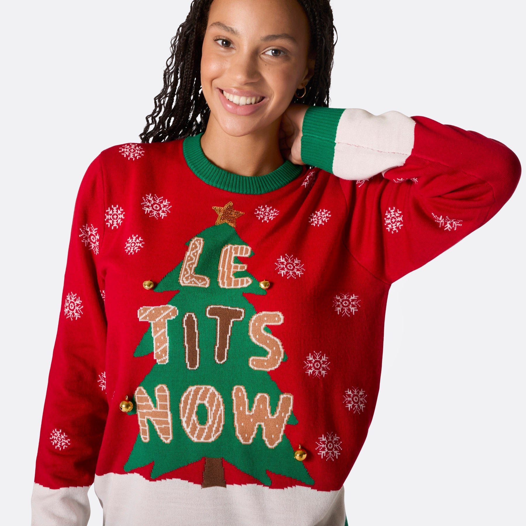 Women's Let It Snow Christmas Sweater – SillySanta.com