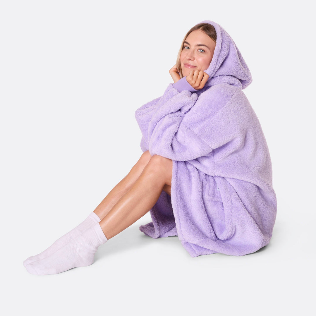 Lavender Teddy HappyHoodie