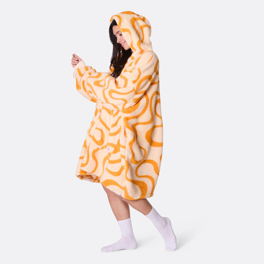 Yellow Wavy Teddy HappyHoodie