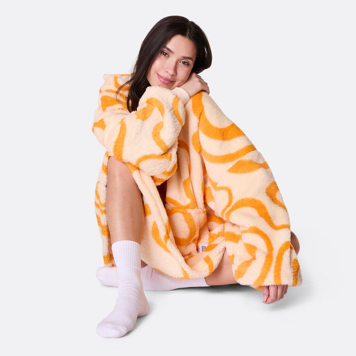 Yellow Wavy Teddy HappyHoodie