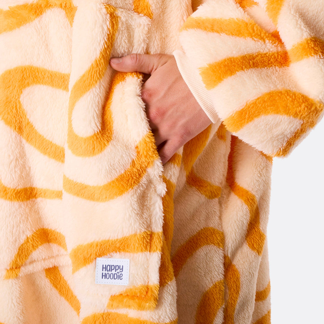 Yellow Wavy Teddy HappyHoodie