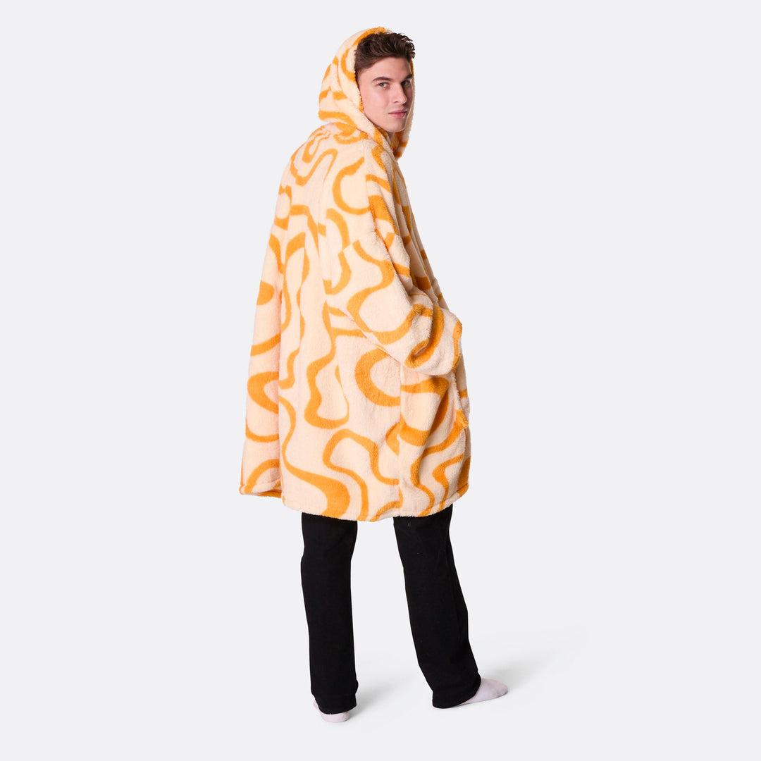 Yellow Wavy Teddy HappyHoodie