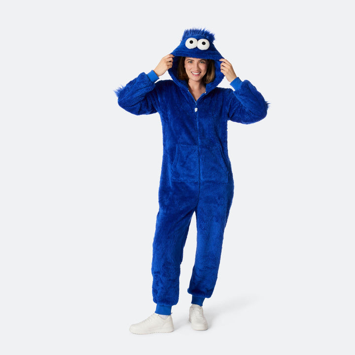 Women's Blue Monster Onesie