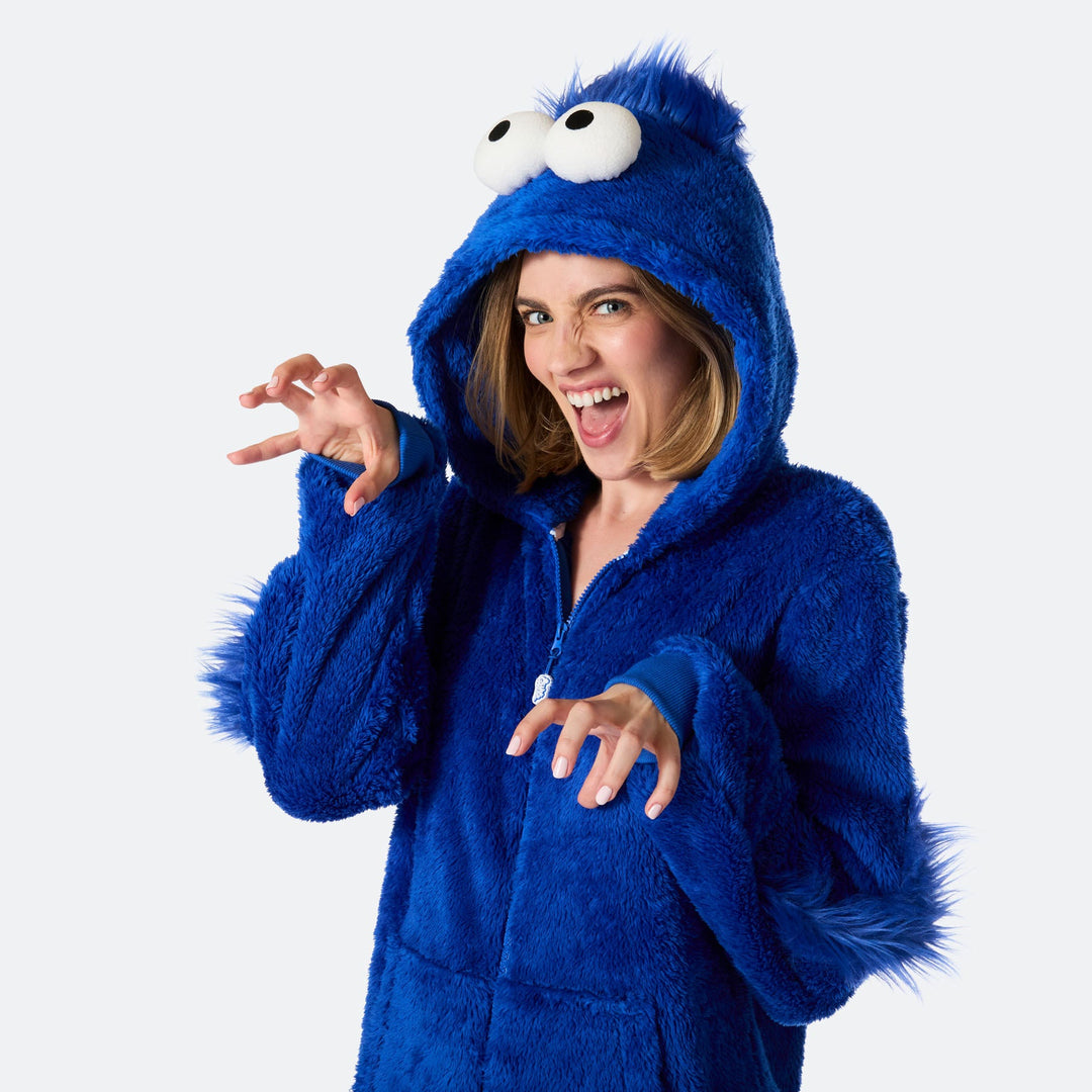 Women's Blue Monster Onesie