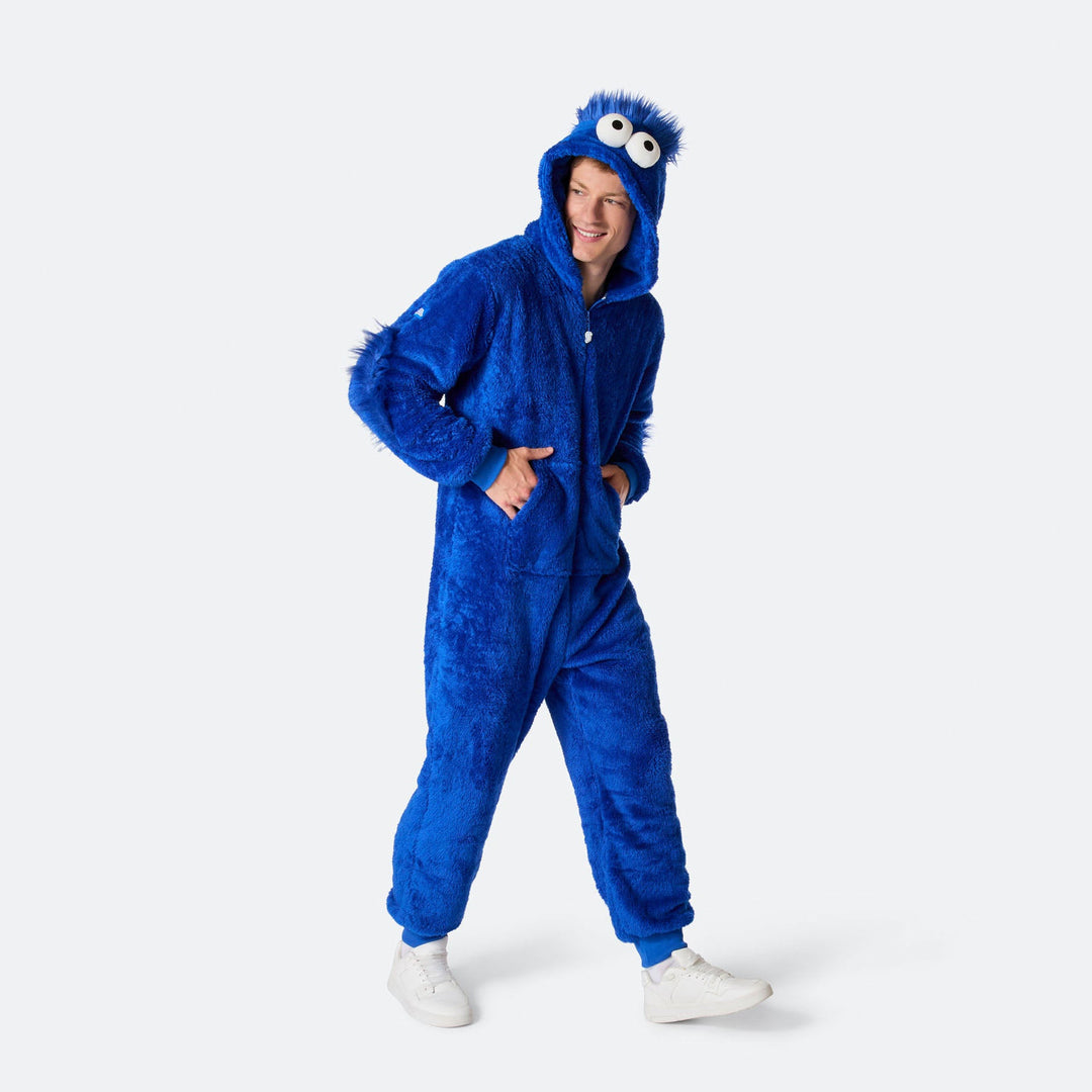 Men's Blue Monster Onesie