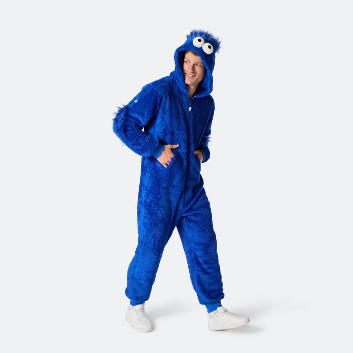 Men's Blue Monster Onesie