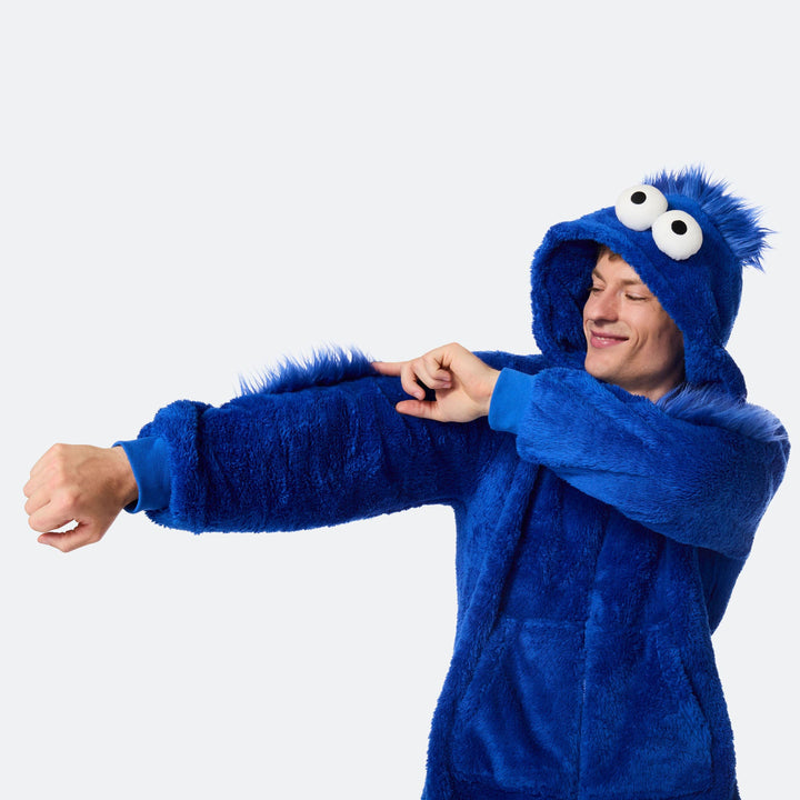 Men's Blue Monster Onesie