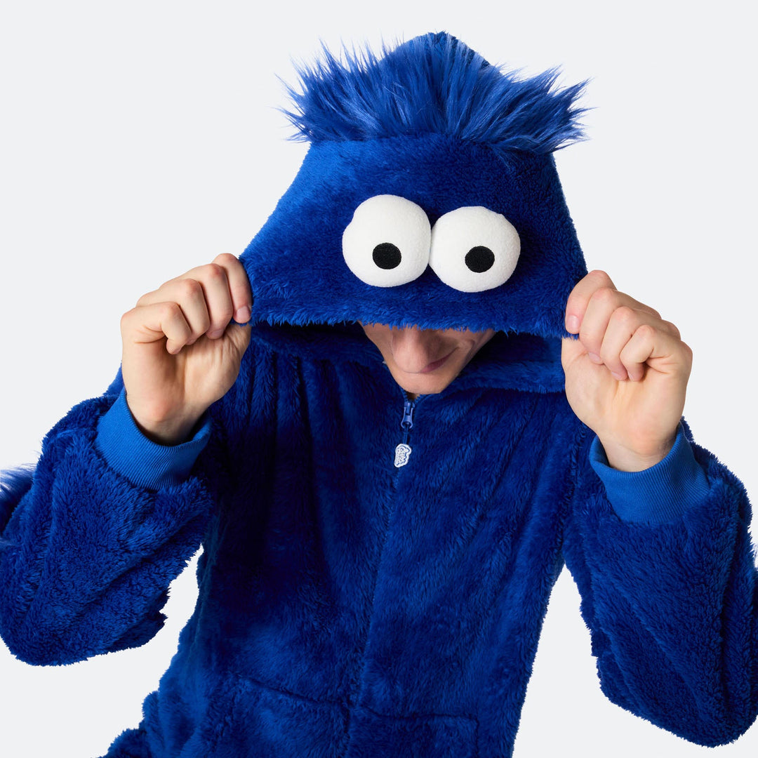 Men's Blue Monster Onesie