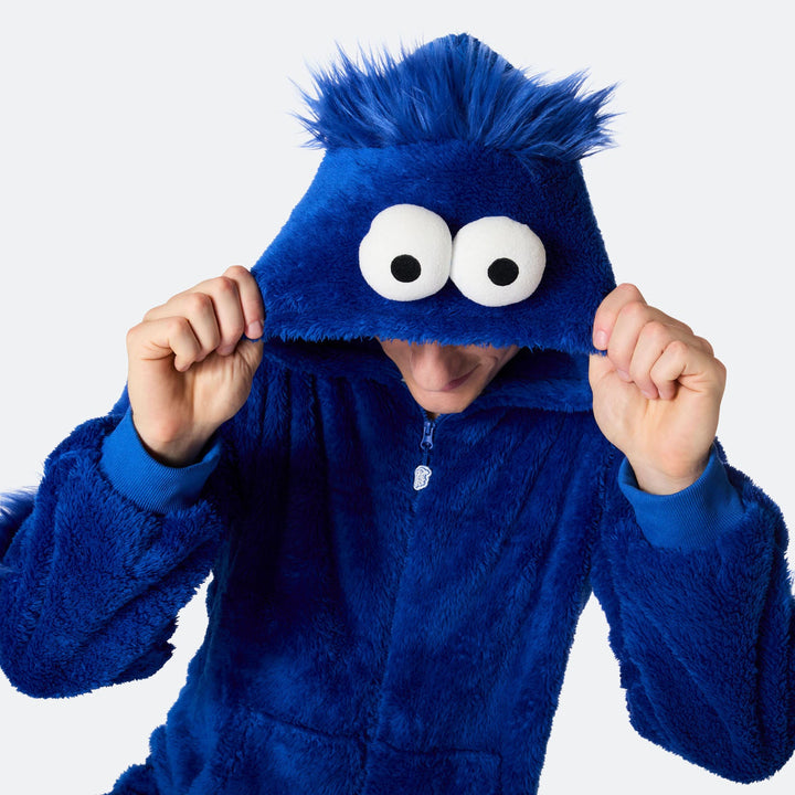 Men's Blue Monster Onesie