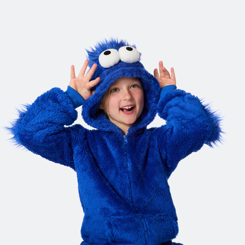 Kids' Blue Monster Onesie